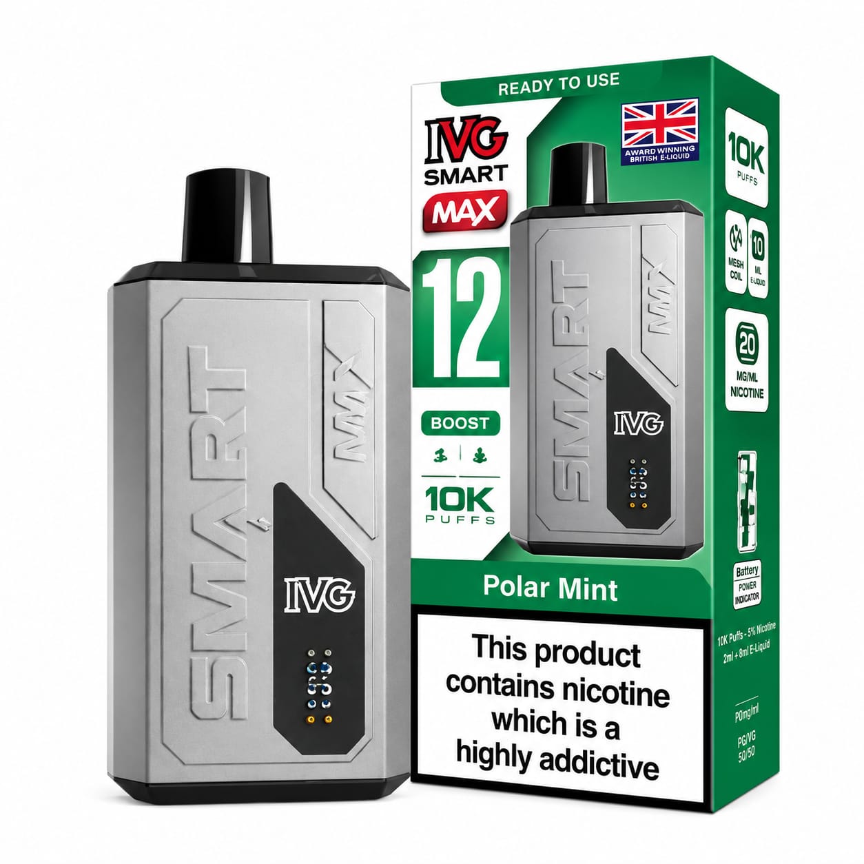 IVG Smart Max 10k Prefilled Vape Kit, Single Device