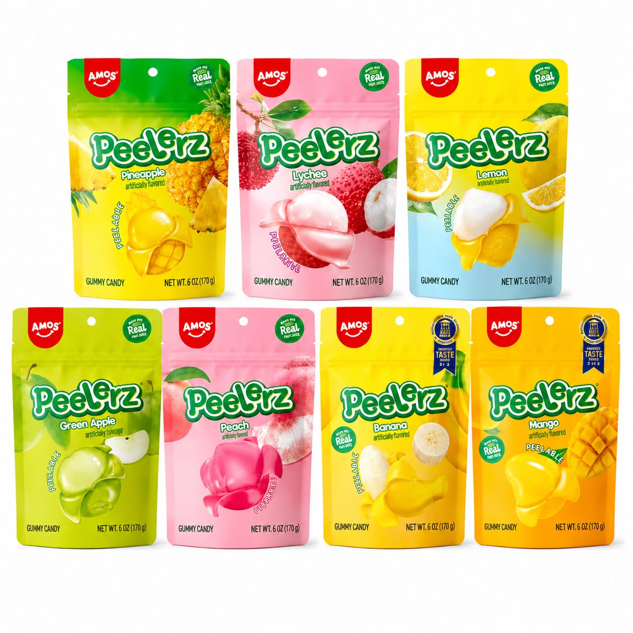 TikTok Viral Peelerz Gummy Candy: Imported USA Peelable Fruit Sweets, 170g