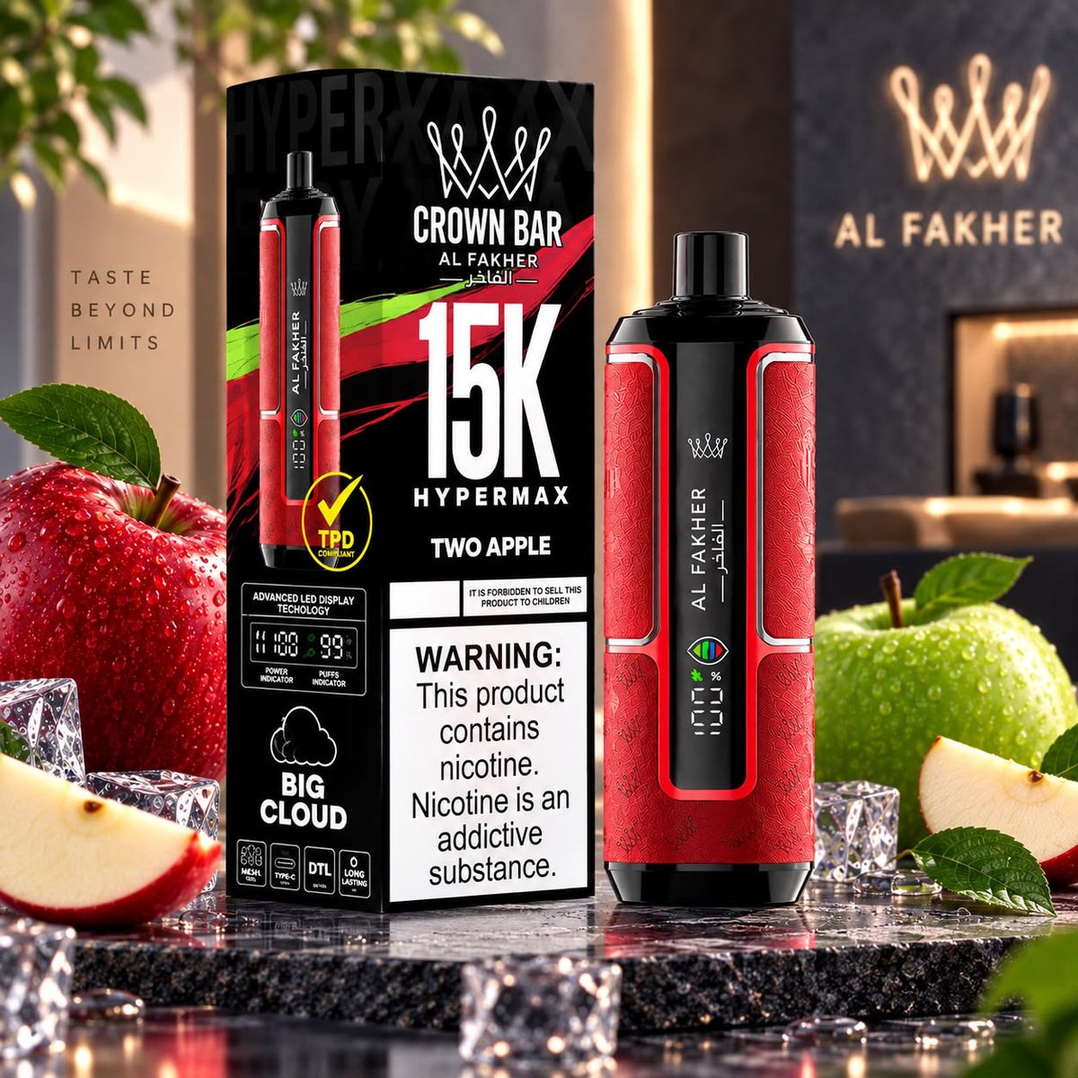 Crown Bar Al Fakhar 15000 HyperMax Prefilled Vape Kit - Single