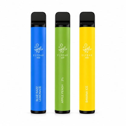 Elf Bar 600 Disposable Vape, Pack Of 10 Devices