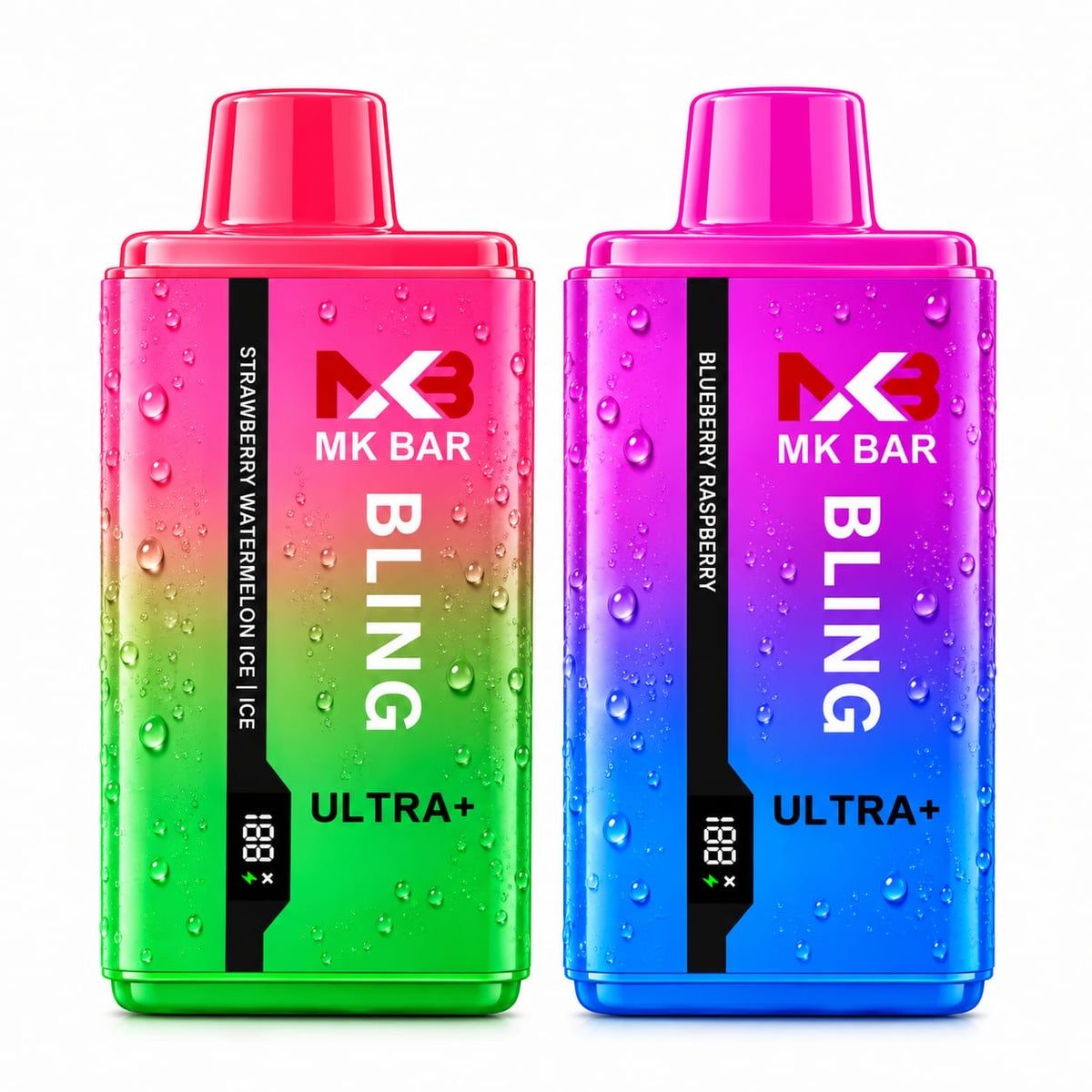 MK Bar Bling Ultra+ 15K Nicotine-Free Twin Flavour Vapes (Box of 5)