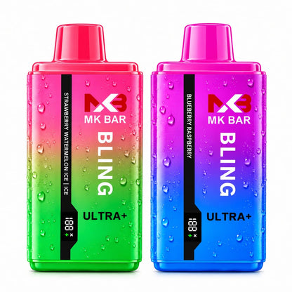MK Bar Bling Ultra+ 15K Nicotine-Free Twin Flavour Vapes (Box of 5)