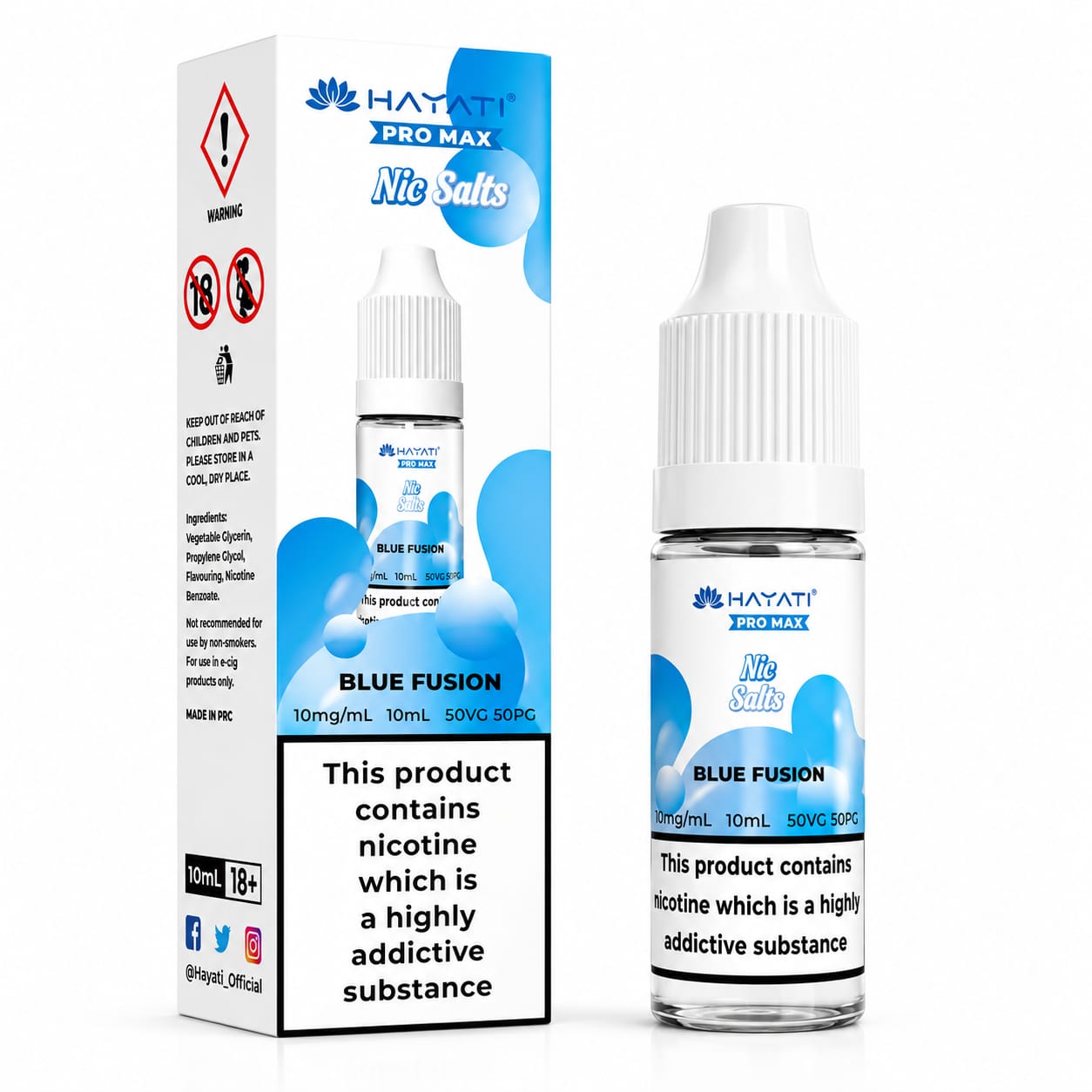 Hayati Pro Max Nic Salt 10ml E-Liquid - Pack of 10 Bottles