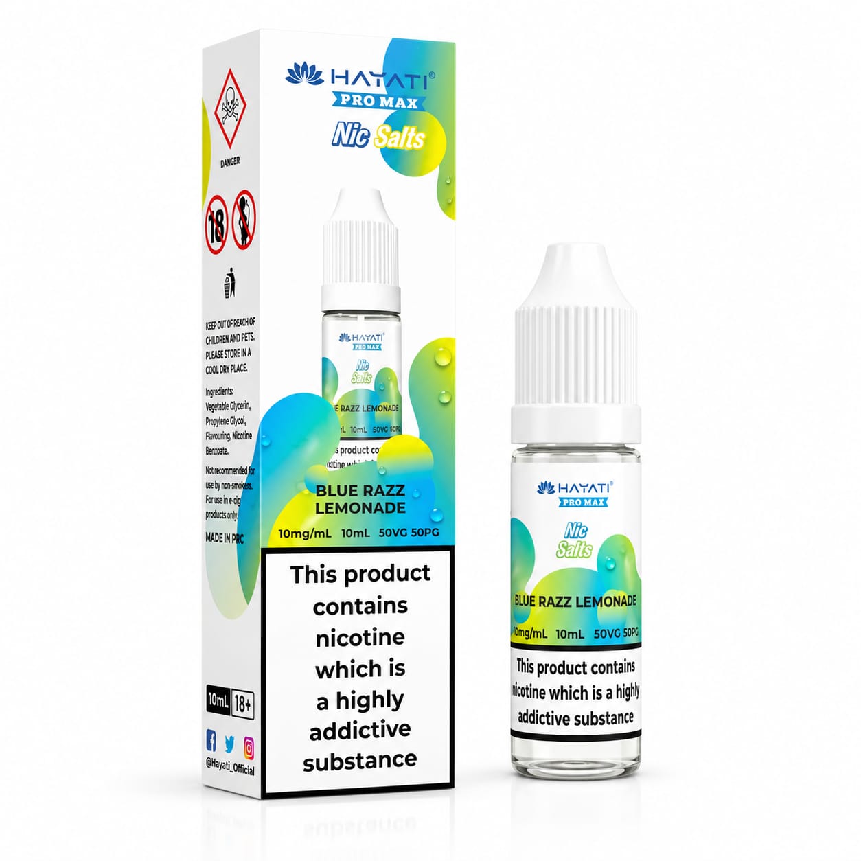Hayati Pro Max Nic Salt 10ml E-Liquid - Pack of 10 Bottles