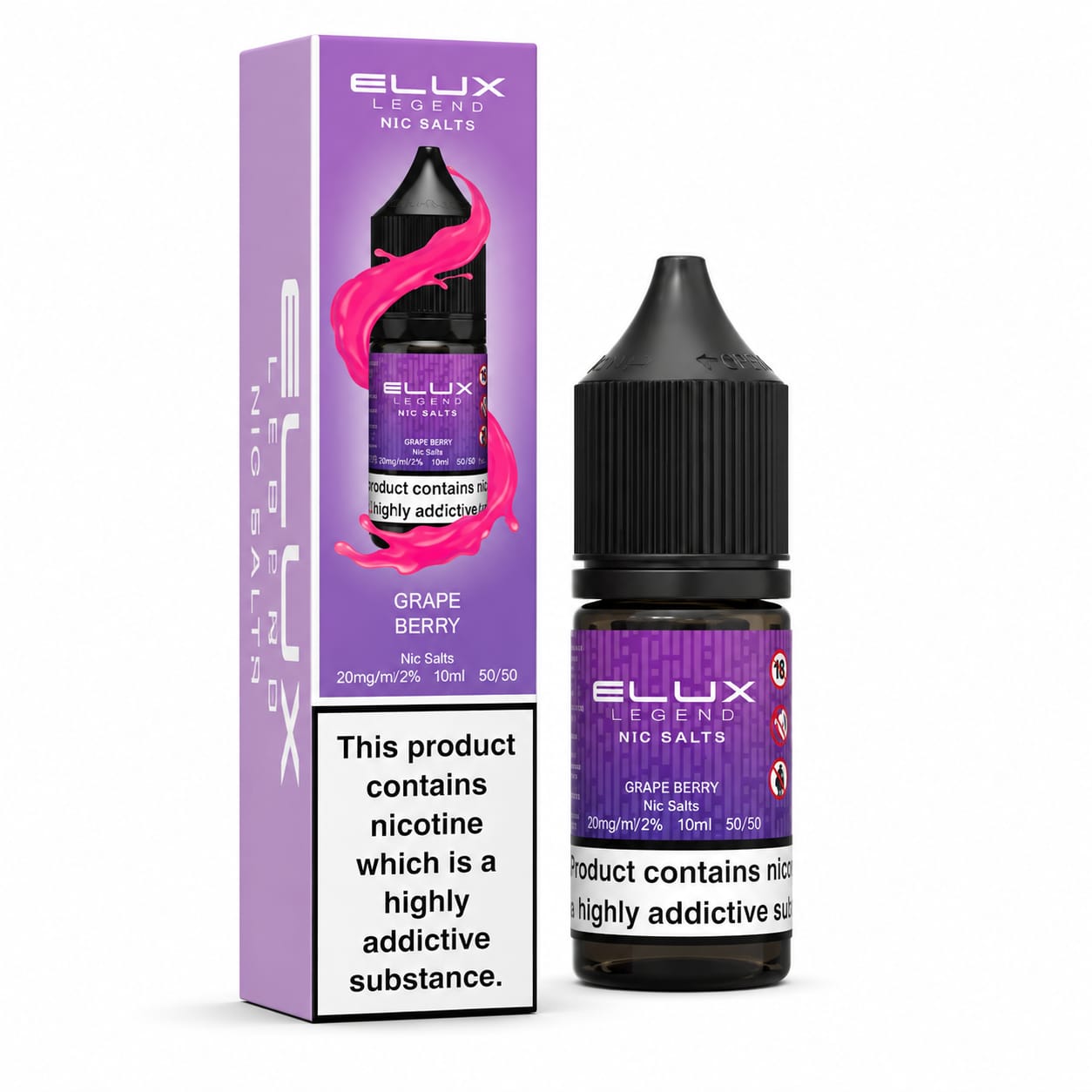 Elux Legend Nic Salt 10ml E-Liquid - Pack of 10 Bottles