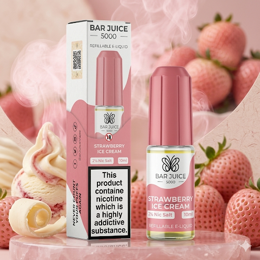 Bar Juice 5000 Nic Salt 10ml E-Liquid, Pack Of 10 Bottles