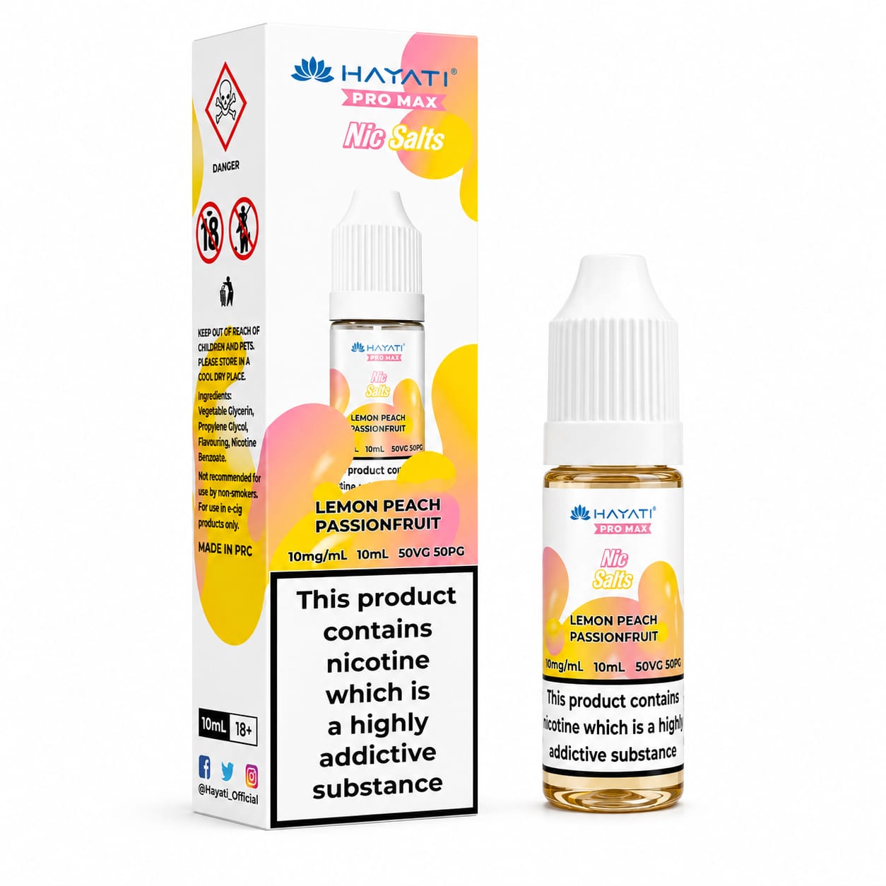 Hayati Pro Max Nic Salt 10ml E-Liquid - Pack of 10 Bottles