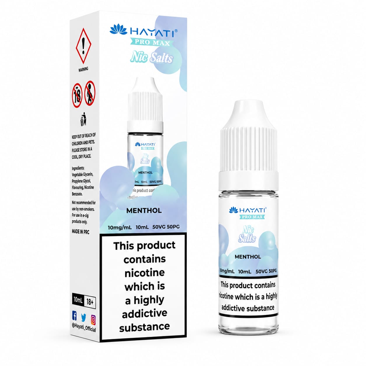 Hayati Pro Max Nic Salt 10ml E-Liquid - Pack of 10 Bottles