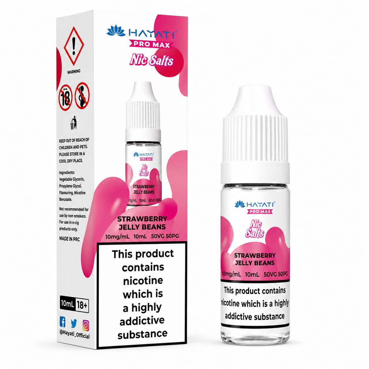 Hayati Pro Max Nic Salt 10ml E-Liquid - Pack of 10 Bottles
