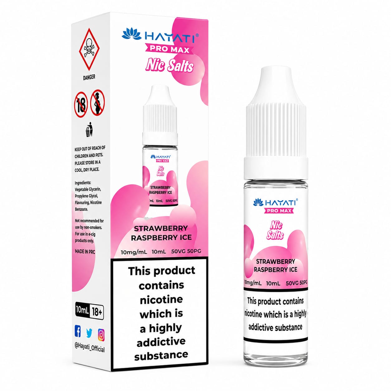 Hayati Pro Max Nic Salt 10ml E-Liquid - Pack of 10 Bottles