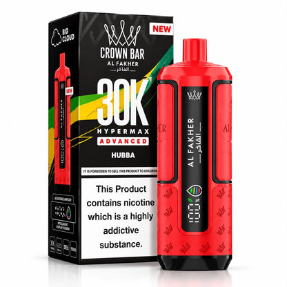 Crown Bar Al Fakher HyperMax Advance 30000 Puff Prefilled Vape kit – Pack Of 5