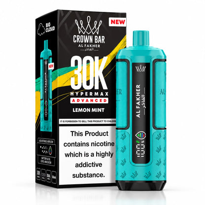 Crown Bar Al Fakher HyperMax Advance 30000 Puff Prefilled Vape kit – Pack Of 5