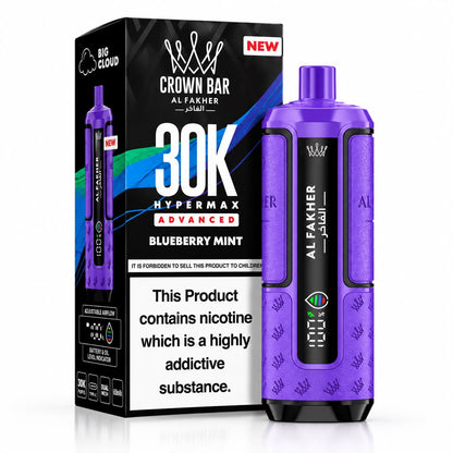 Crown Bar Al Fakher HyperMax Advance 30000 Puff Prefilled Vape kit – (Single)