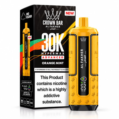 Crown Bar Al Fakher HyperMax Advance 30000 Puff Prefilled Vape kit – (Single)
