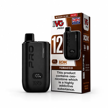 IVG Pro Rechargeable Prefilled Vape Kit "Pro 12" Edition - Pack of 5 Devices