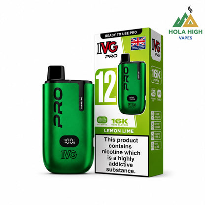 IVG Pro Rechargeable Prefilled Vape Kit "Pro 12" Edition - Pack of 5 Devices