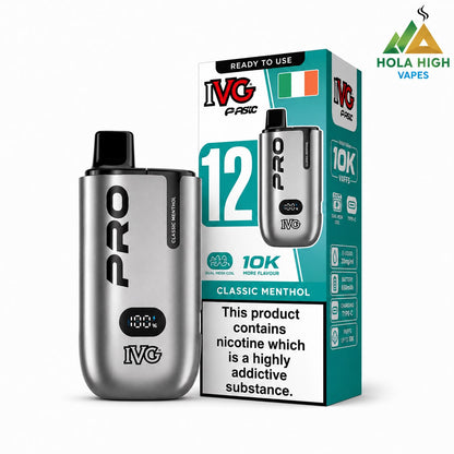 IVG Pro Rechargeable Prefilled Vape Kit "Pro 12" Edition - Pack of 5 Devices