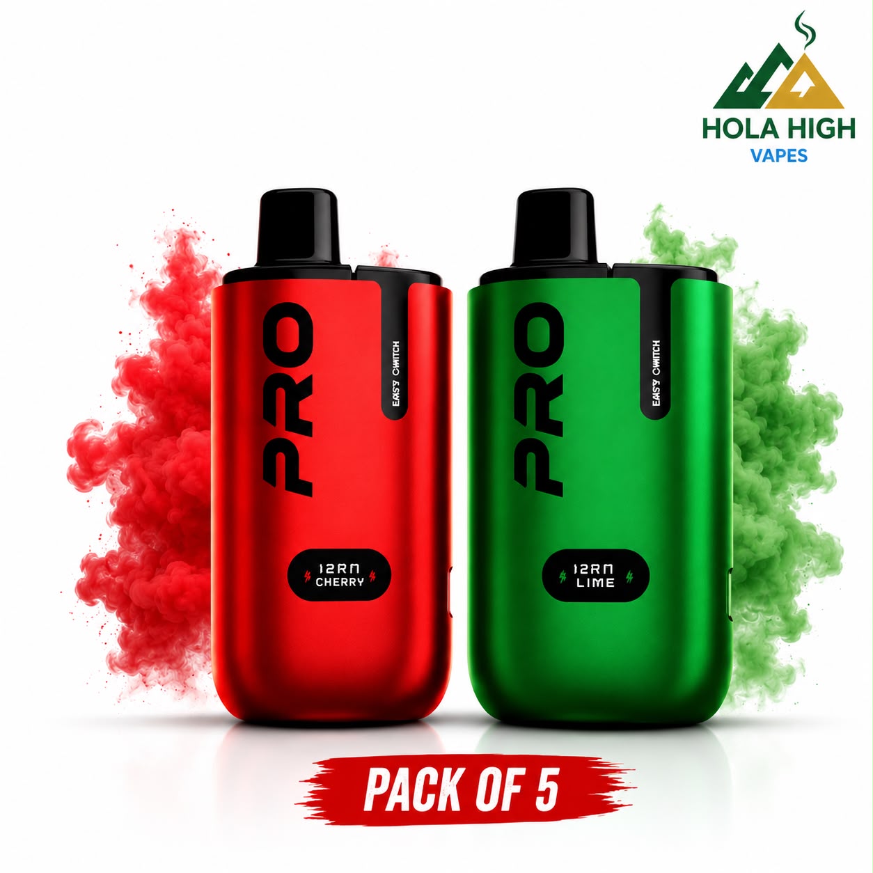 IVG Pro Rechargeable Prefilled Vape Kit "Pro 12" Edition - Pack of 5 Devices