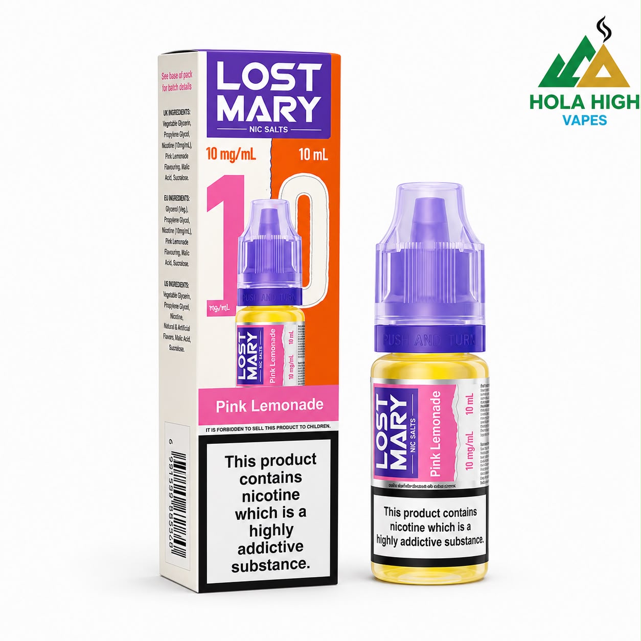 Lost Mary Nic Salt 10ml E-Liquid - Pack of 10 Bottles