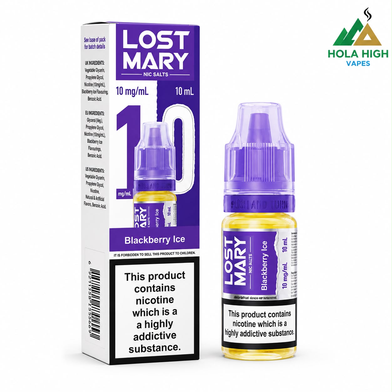 Lost Mary Nic Salt 10ml E-Liquid - Pack of 10 Bottles