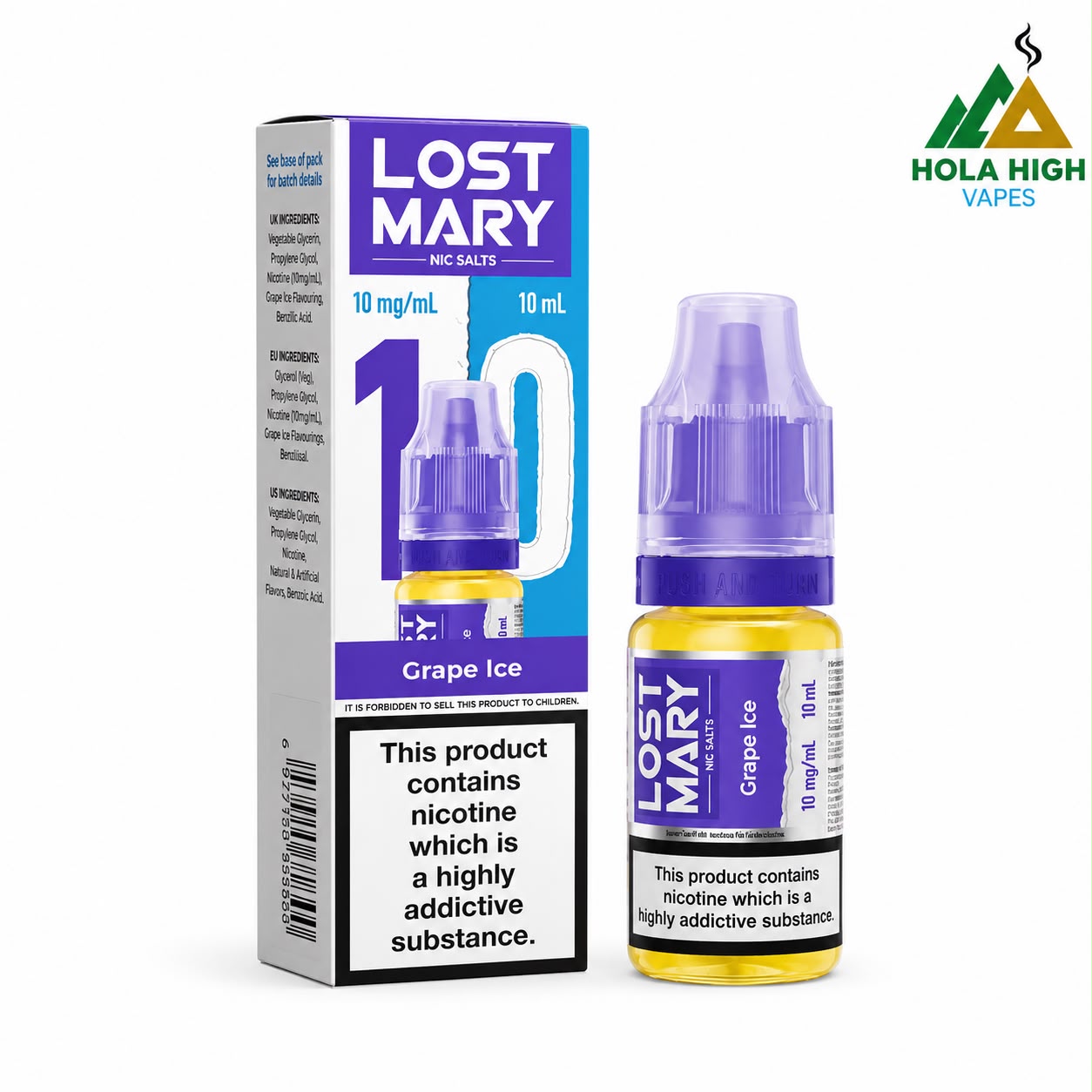 Lost Mary Nic Salt 10ml E-Liquid - Pack of 10 Bottles