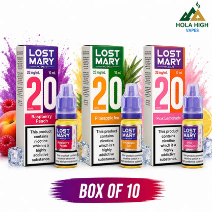 Lost Mary Nic Salt 10ml E-Liquid - Pack of 10 Bottles