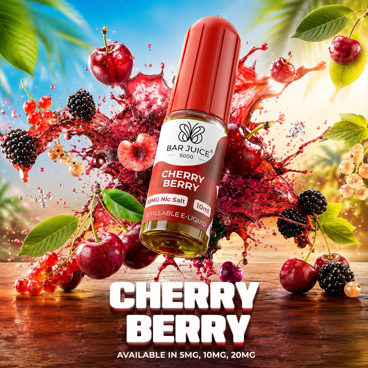 Bar Juice 5000 Nic Salt 10ml E-Liquid, Pack Of 10 Bottles
