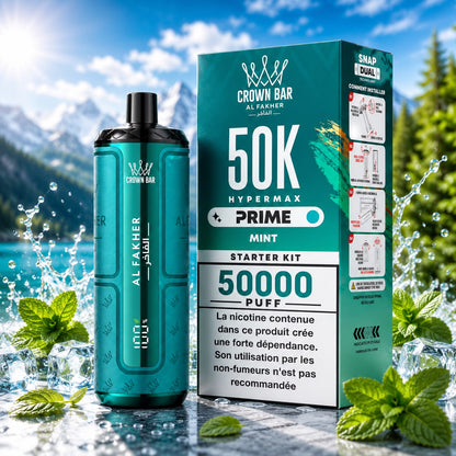 Crown Bar Al Fakher HyperMax Prime 50K Prefilled Vape Device - Pack of 5