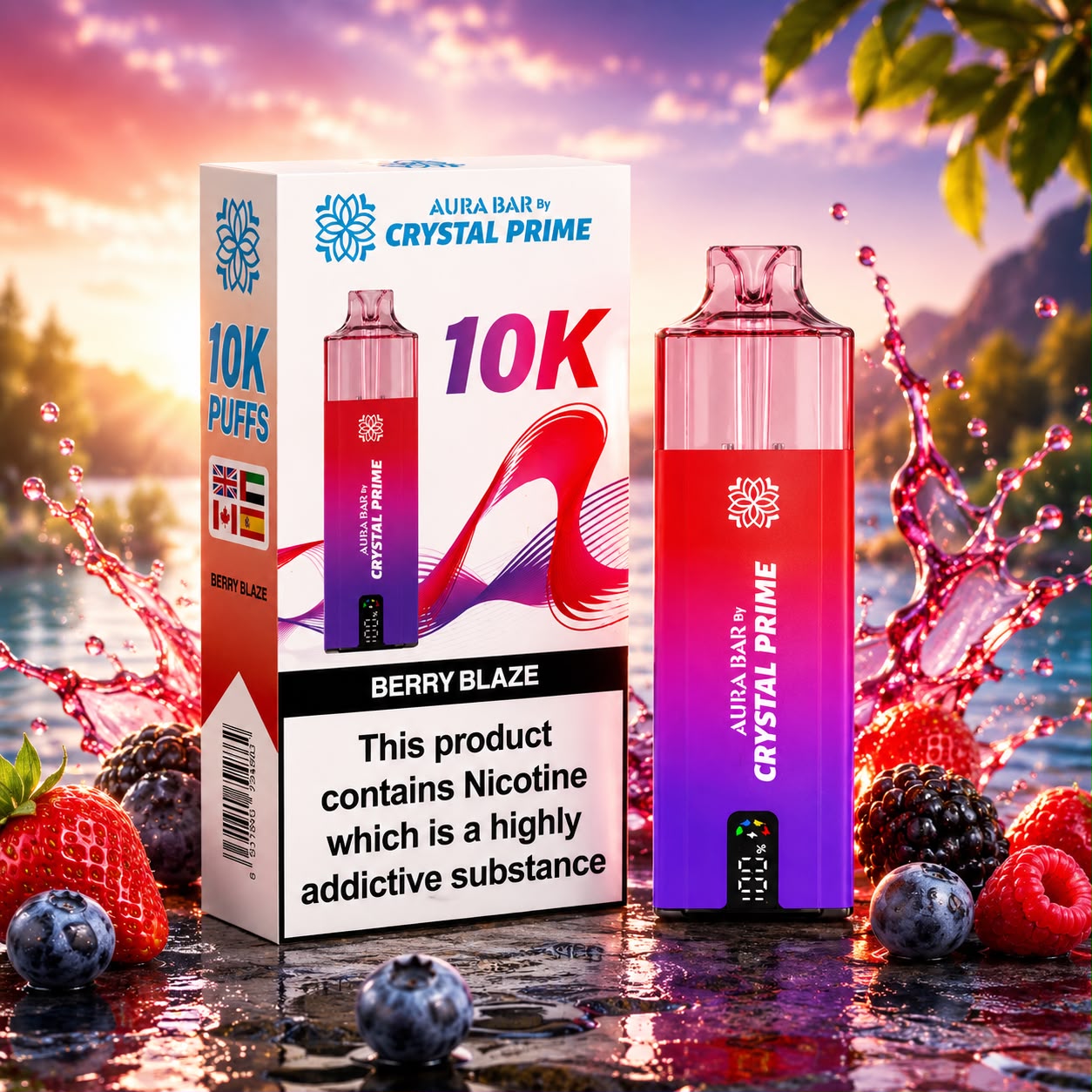 Crystal Prime 10000 Prefilled Vape Kit, Single Device