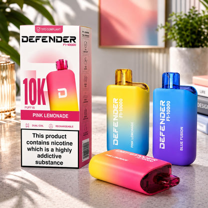 Defender F1 10000 Puff Prefilled Disposable Vape, Pack Of 5