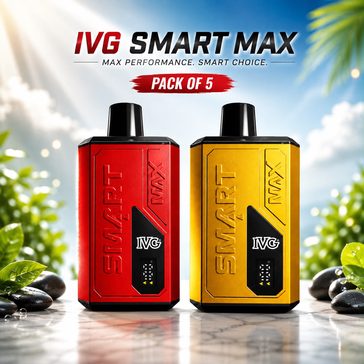 IVG Smart Max 10000 Puff Prefilled Vape Kit - Pack Of 5