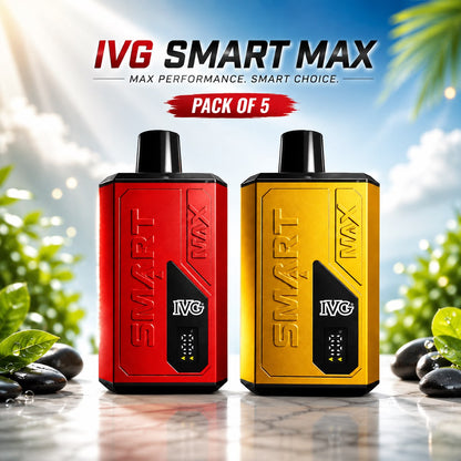 IVG Smart Max 10000 Puff Prefilled Vape Kit - Pack Of 5