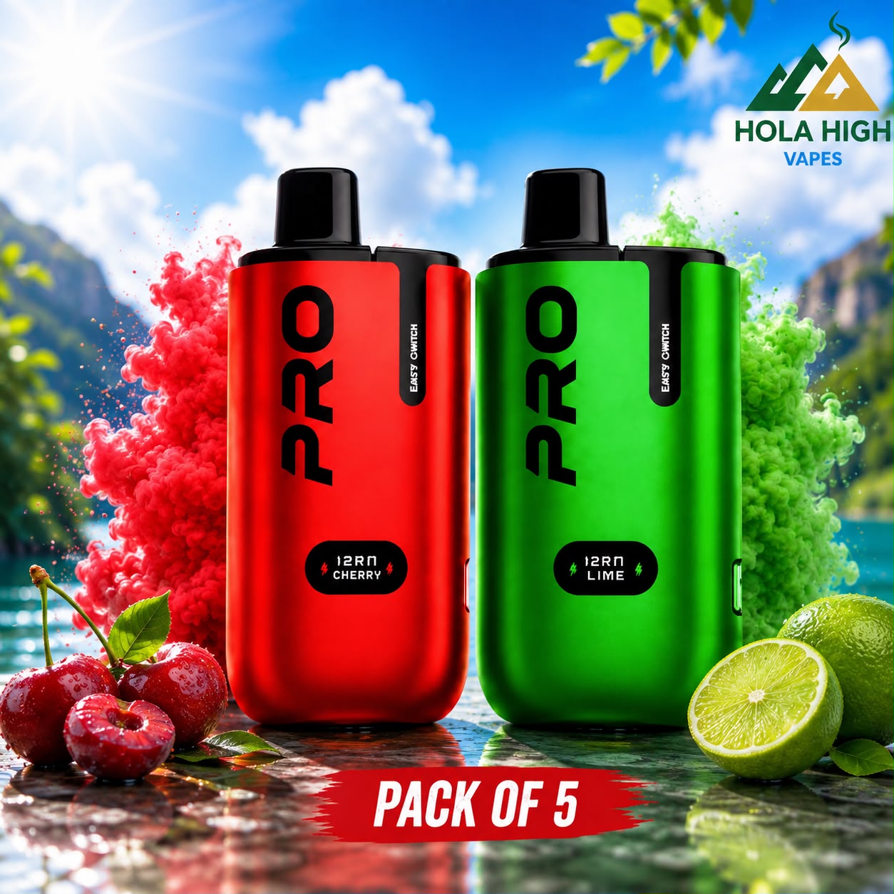 IVG Pro Rechargeable Prefilled Vape Kit "Pro 12" Edition - Pack of 5 Devices