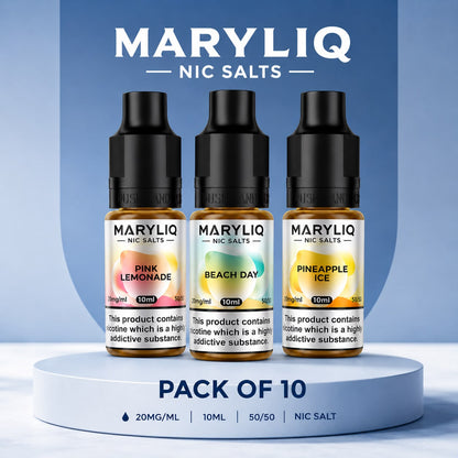Lost Mary MaryLiq Nic Salt 10ml E-Liquid - Pack of 10 Bottles