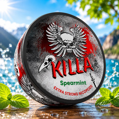 Killa Extra Strong Nicotine Pouches - Pack Of 5 Cans