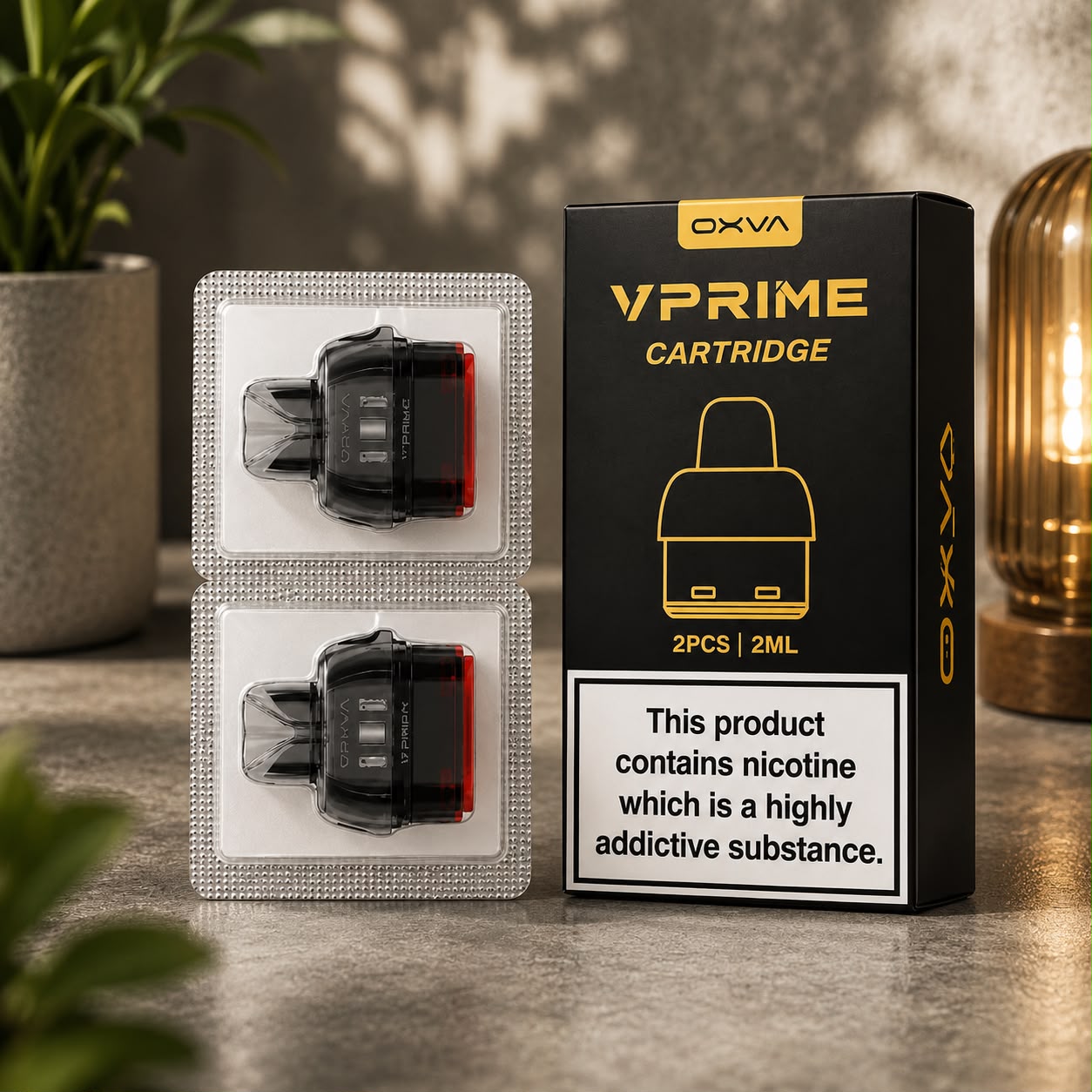 OXVA VPRIME Replacement Pods 2ml -Pack of 2 - TPD-Compliant Vape Pods
