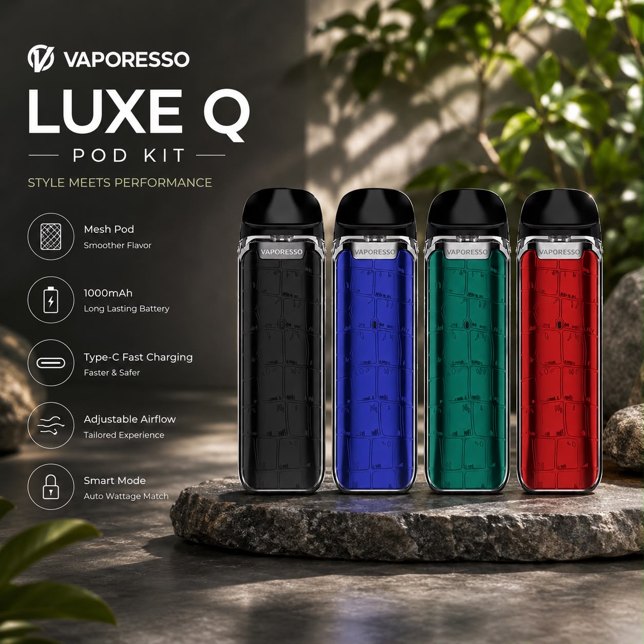 Vaporesso "Luxe Q" Pod Kit, Single Device