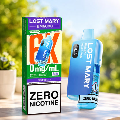 Lost Mary BM6000 0mg - Zero Nicotine Big Puff Vape Kit (Single)