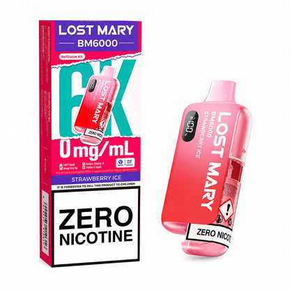 Lost Mary BM6000 0mg - Zero Nicotine Big Puff Vape Kit (Single)