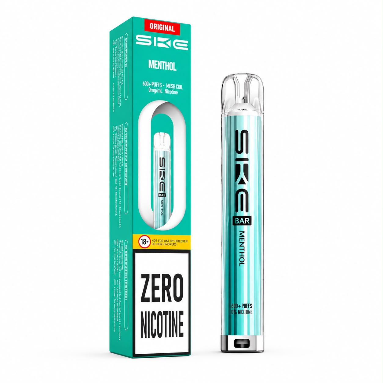 SKE Crystal Bar 600 Nicotine Free Vapes - Single Vape