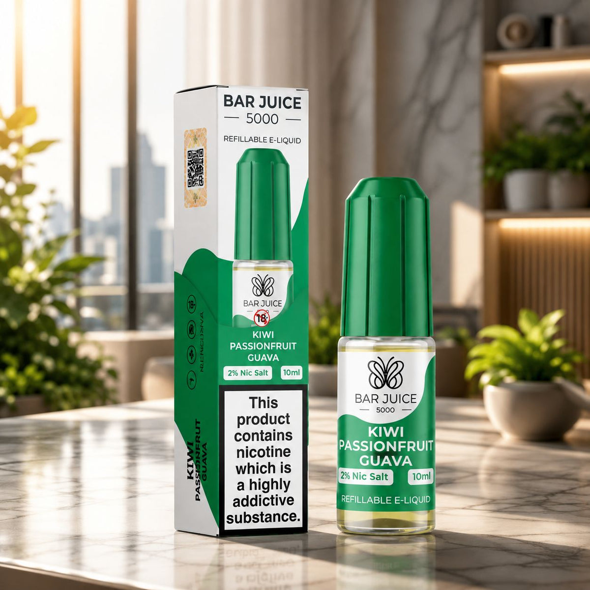 Bar Juice 5000 Nic Salt 10ml E-Liquid, Single bottle