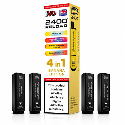 Ivg 2400 Reloaded Prefilled 4 in 1 Replacement Pods -Pack of 5