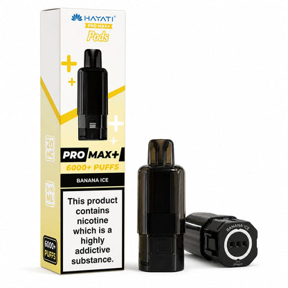 Hayati Pro Max Plus 6000 Puff Prefilled Replacement Pods, Pack Of 5