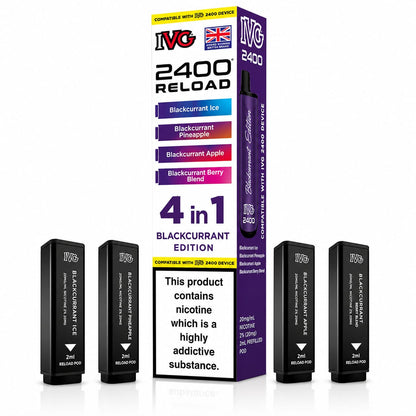 Ivg 2400 Reloaded Prefilled 4 in 1 Replacement Pods -Pack of 5