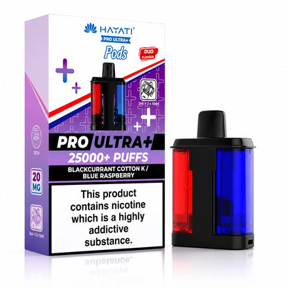Hayati Pro Ultra Plus 25000 Puff Prefilled Replacement Pods 20mg, Pack Of 5