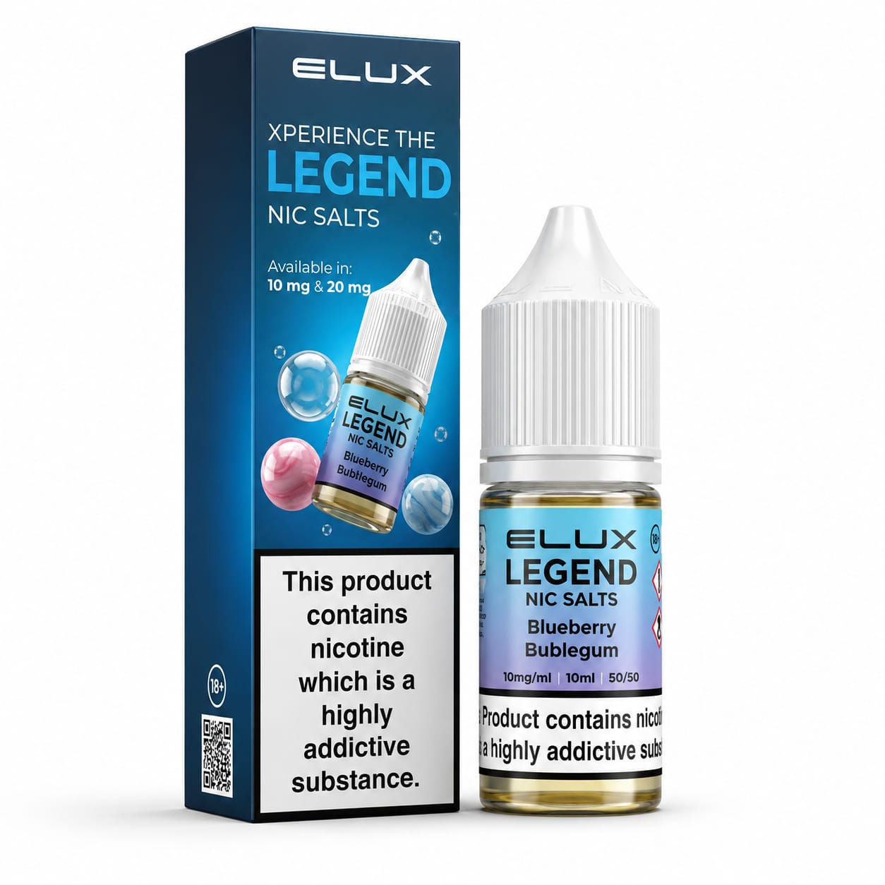 Elux Legend Nic Salt 10ml E-Liquid - Pack of 10 Bottles