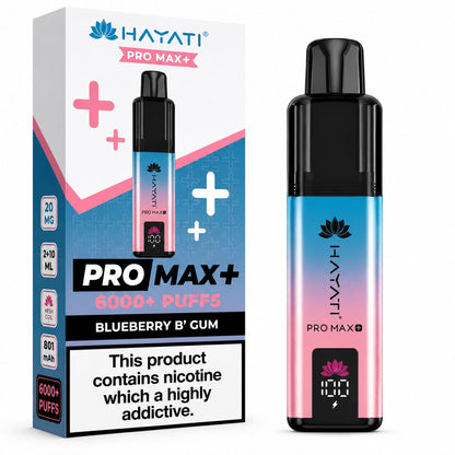 Hayati Pro Max Plus 6000 Puff Prefilled Vape Kit - Pack Of 5