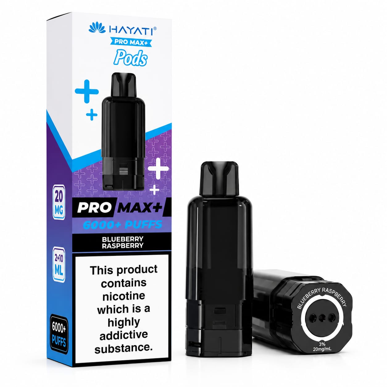 Hayati Pro Max Plus 6000 Puff Prefilled Replacement Pods, Pack Of 5