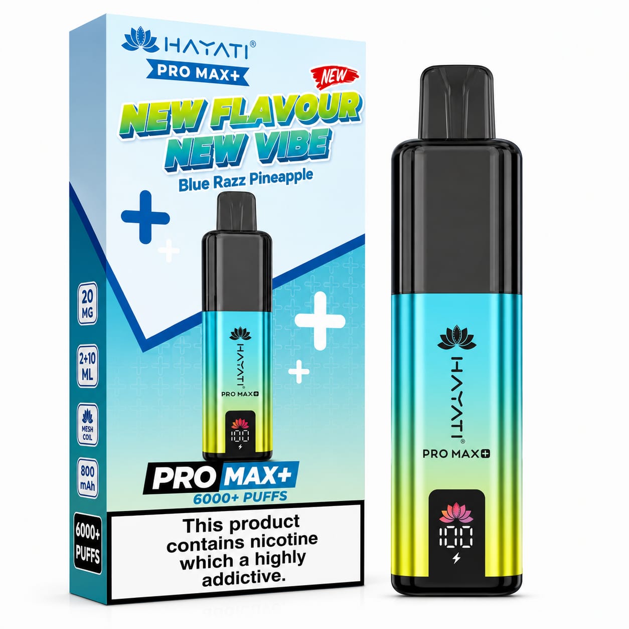 Hayati Pro Max Plus 6000 Puff Prefilled Vape Kit - Pack Of 5