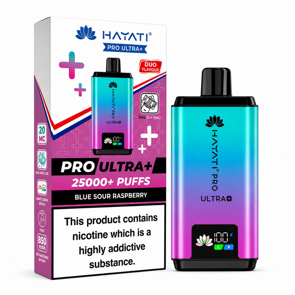 Hayati Pro Ultra Plus 25000 Prefilled Vape Kit, Single Device